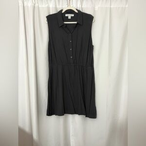 Amazon Essentials Black Collared Top